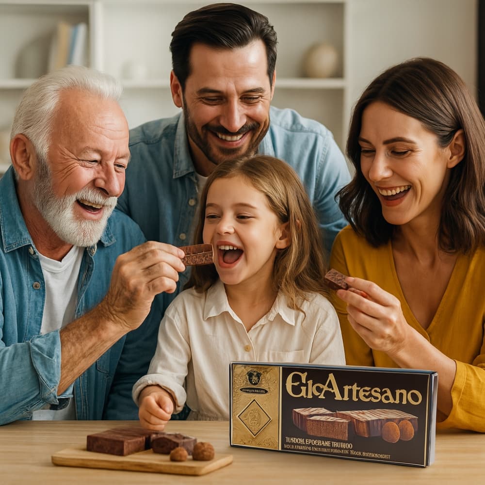 Turrón de chocolate trufado El Artesano (200 g / 7.05 oz) - 4