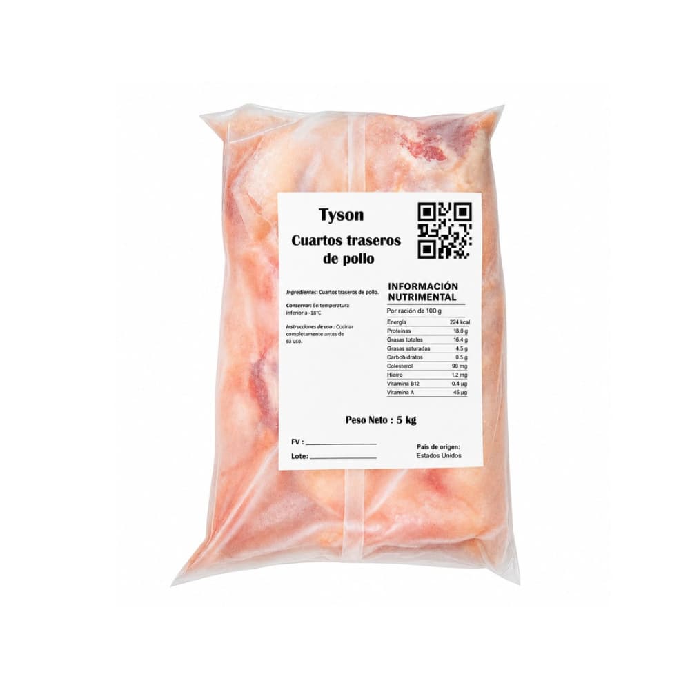 Paquete de cuartos traseros de pollo Tyson (5 kg / 11 lb)