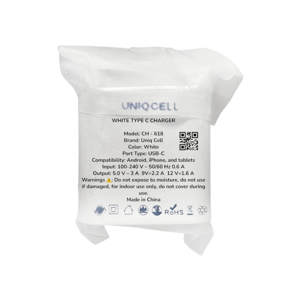 Cargador color blanco tipo C Uniq Cell - 4