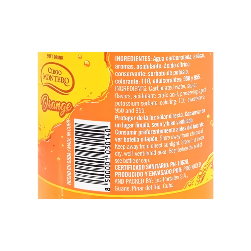 Refresco sabor naranja Ciego Montero (1500 ml) - 3