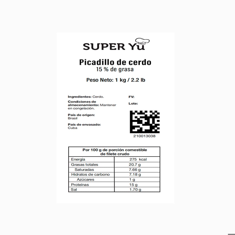 Picadillo de cerdo Super Yu (1 kg / 2.2 lb) - 4