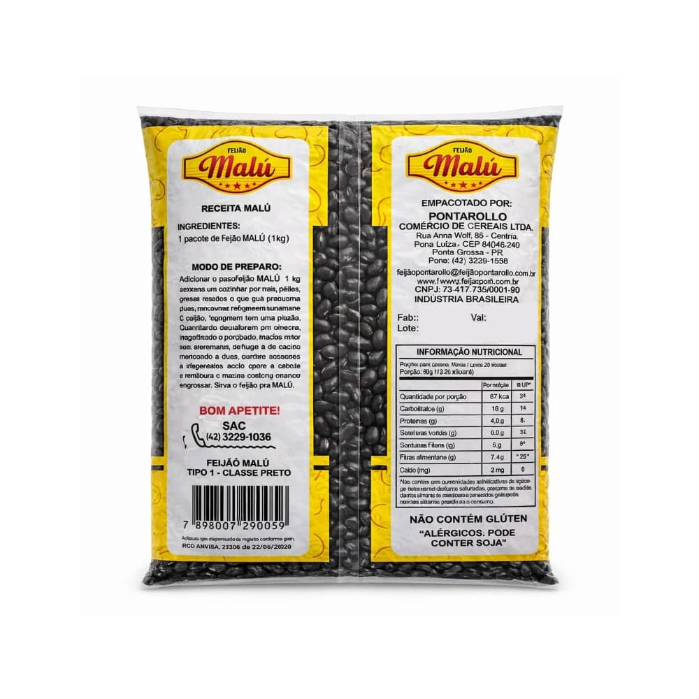 Frijoles negros Malú (1 kg / 2.2 lb) - 2