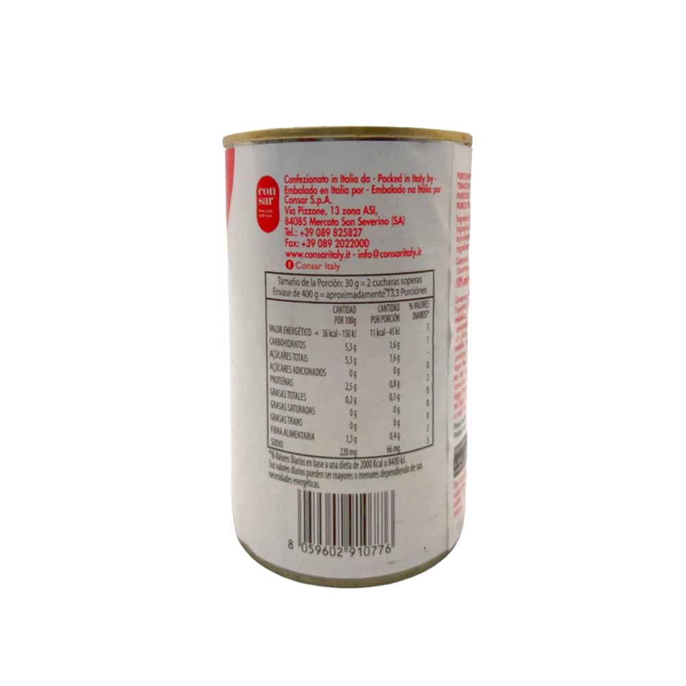 Puré de tomate Sara (400 g / 14.1 oz) - 6
