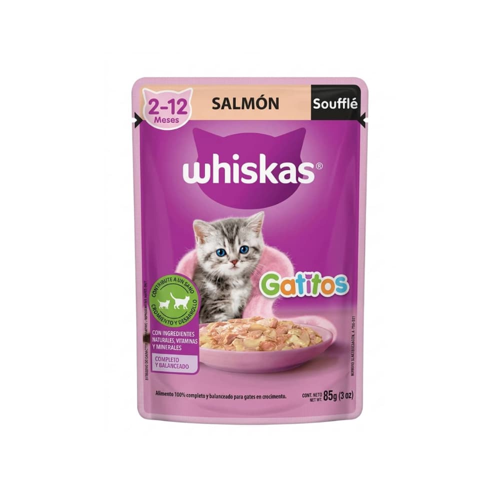 Alimento para gatitos de 2 a 12 meses soufflé de salmón Whiskas (85 g / 2.99 oz) - 3