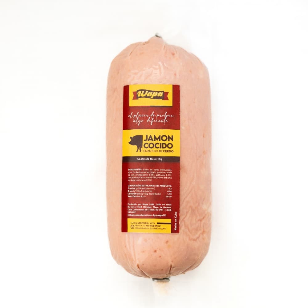 Jamón cocido Wapa (1 kg / 2.2 lb)