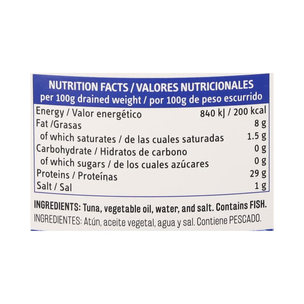 Atún premium en aceite vegetal Vima Foods (1 kg / 2.2 lb) - 3