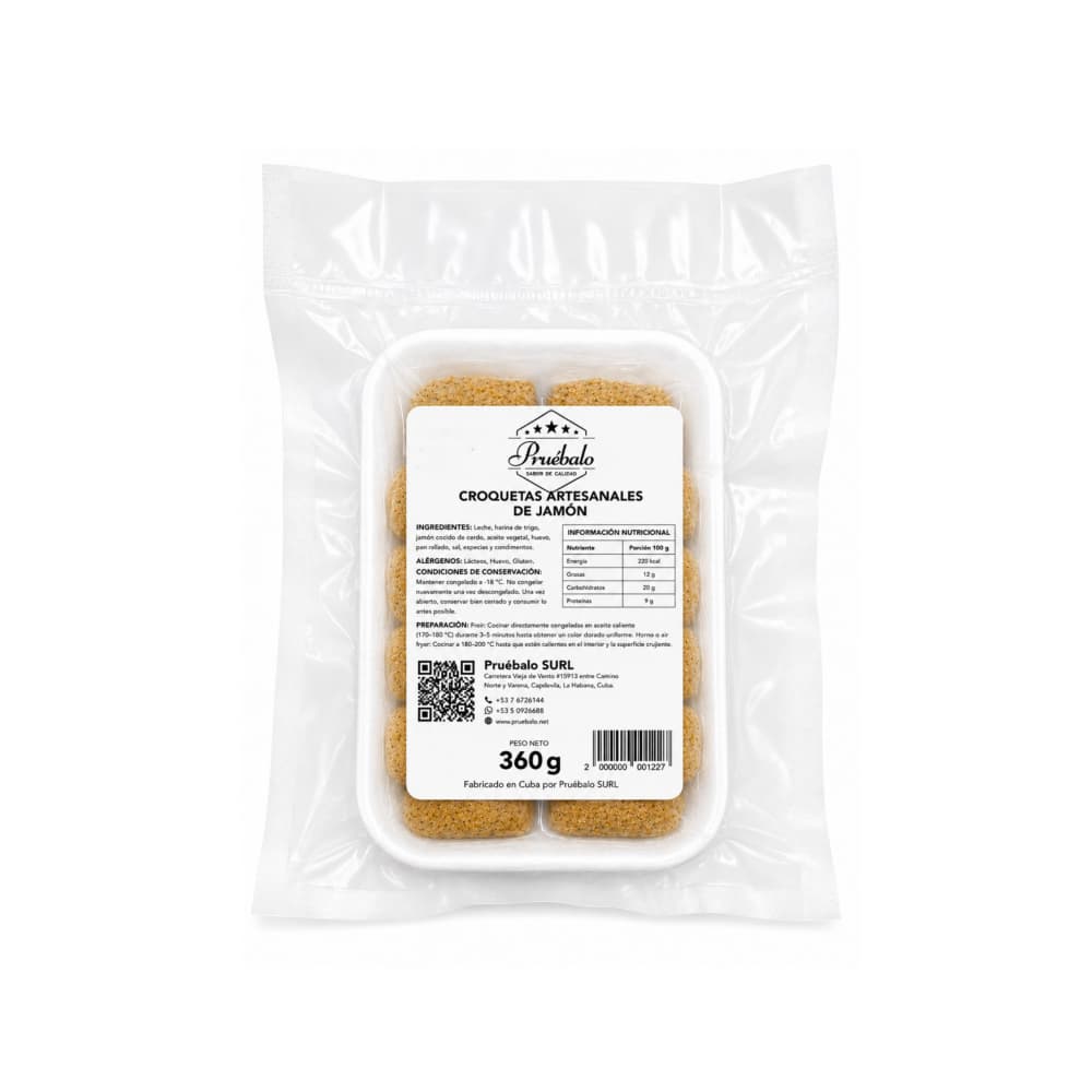 Croquetas artesanales de jamón Pruébalo (360 g / 12.7 oz) - 2