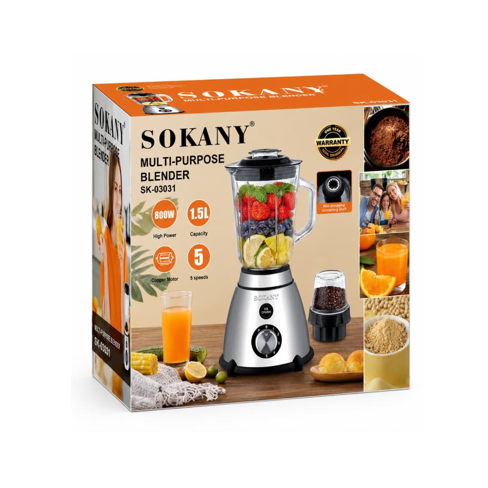 Batidora multipropósito 1.5 L Sokany SK-03031 - 7