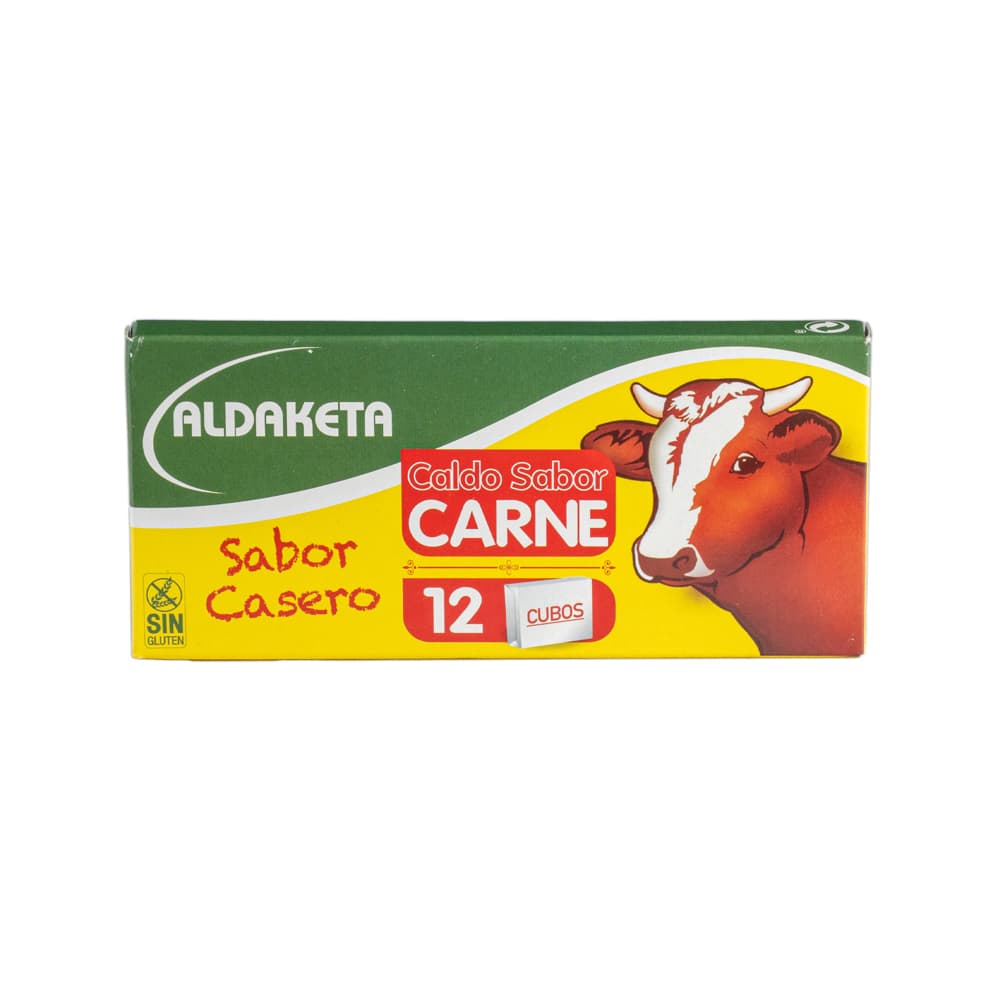 Caja de 12 cubos de caldo sabor carne Aldaketa (120 g / 4.23 oz) - 3