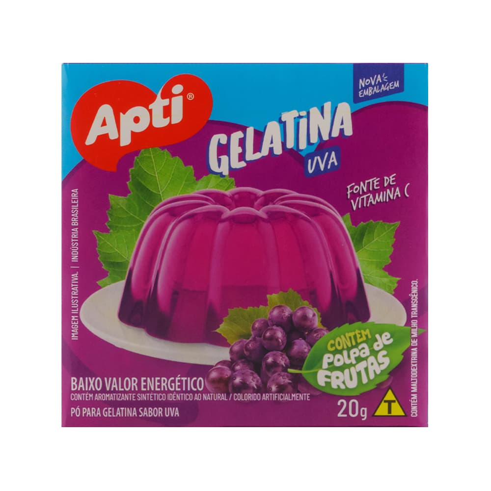 Gelatina sabor uva Apti (20 g / 0.7 oz) - 2