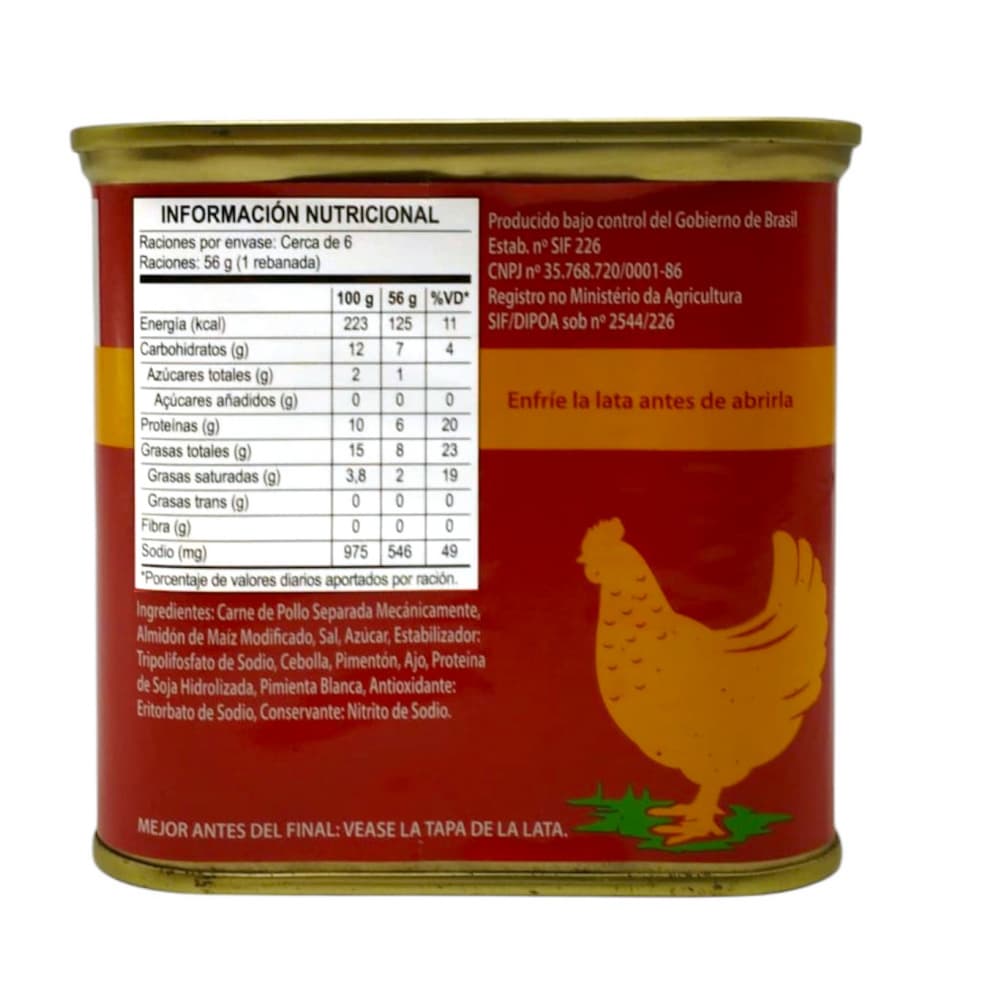 Fiambre -spam- de pollo Pampeano (320 g / 11.28 oz) - 2