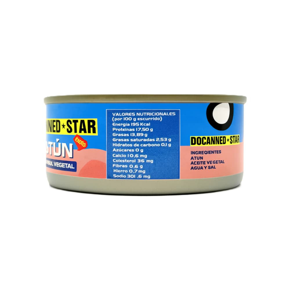 Atún en aceite vegetal Docanned Star (140 g / 4.9 oz) - 3
