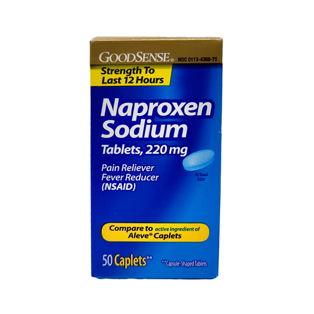 Naproxeno sódico 220 mg GoodSense (50 cápsulas) - 3