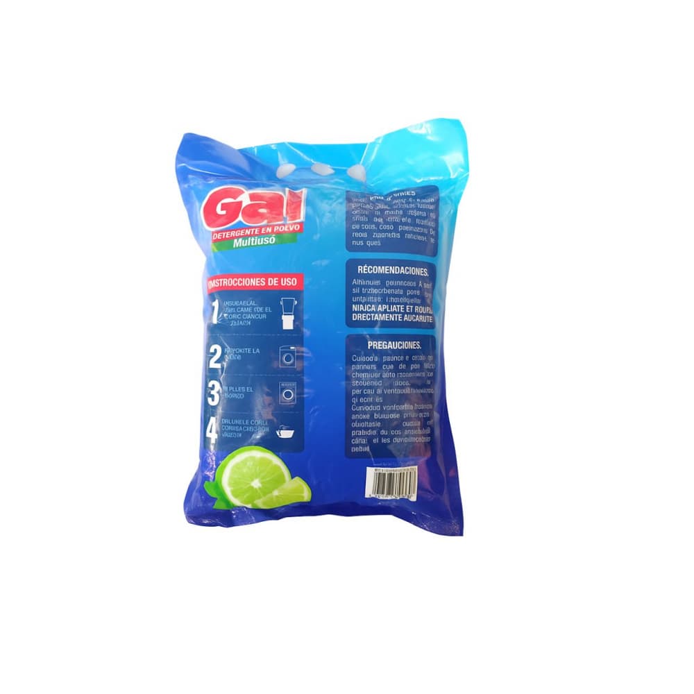 Detergente en polvo multiusos limón Gal (1 kg / 2.2 lb) - 3