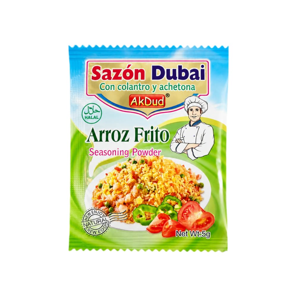 Sazón Dubai de arroz frito con culantro y achote Akdud (5 g)