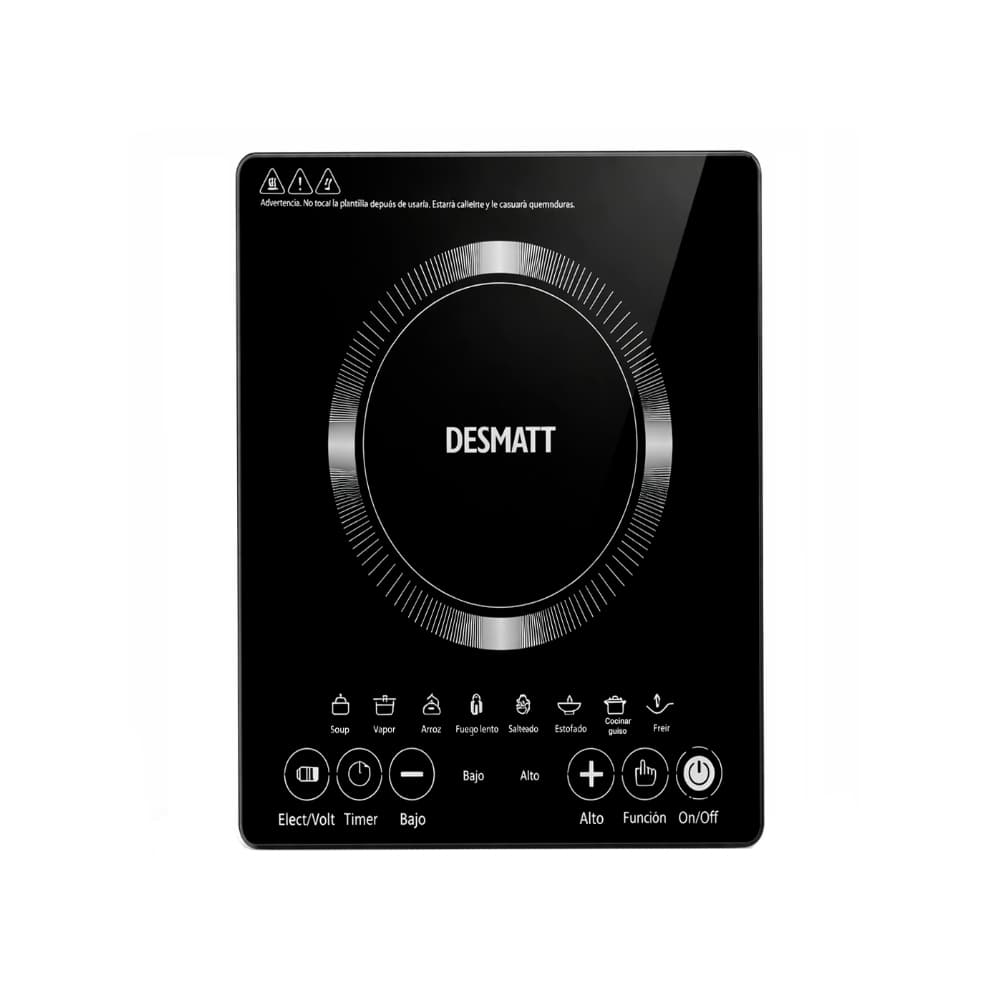 Cocina de inducción negra Desmatt CDI-130