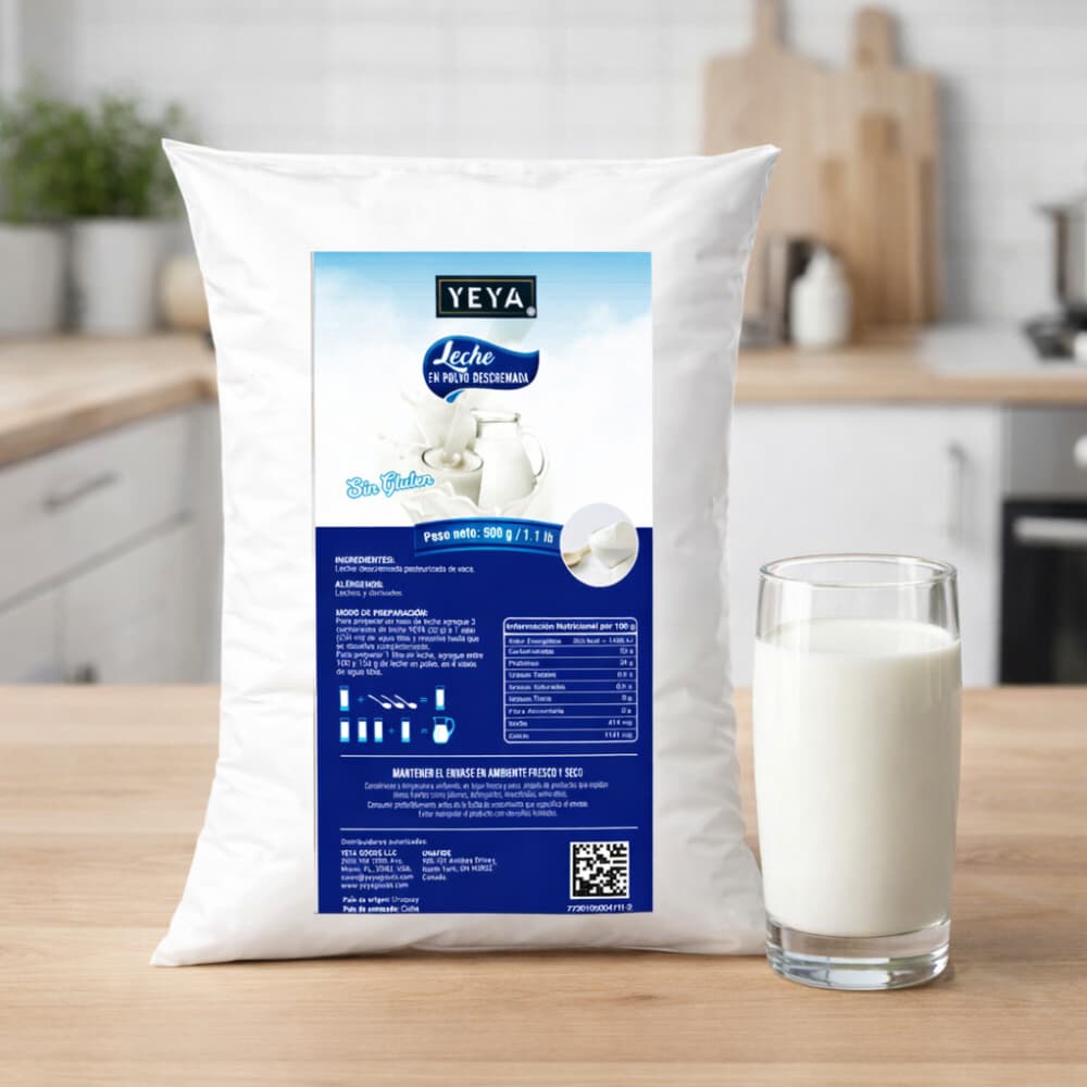 Leche en polvo descremada YEYA (500 g / 1.1 lb) - 4