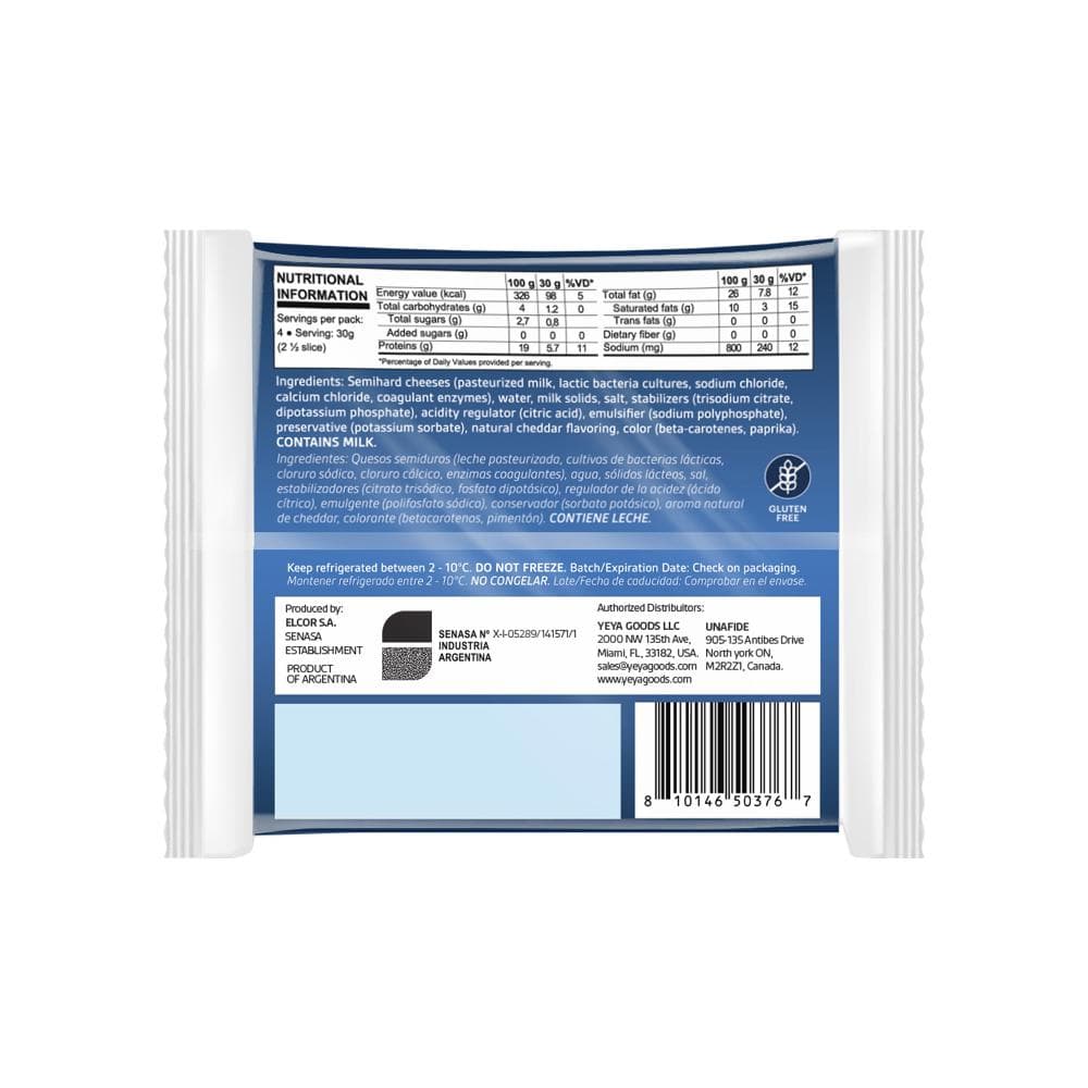Queso cheddar YEYA (120 g / 4.2 oz) - 2