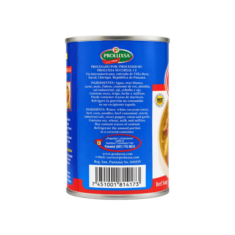 Sopa de res Proluxsa (312 g / 11 oz) - 2