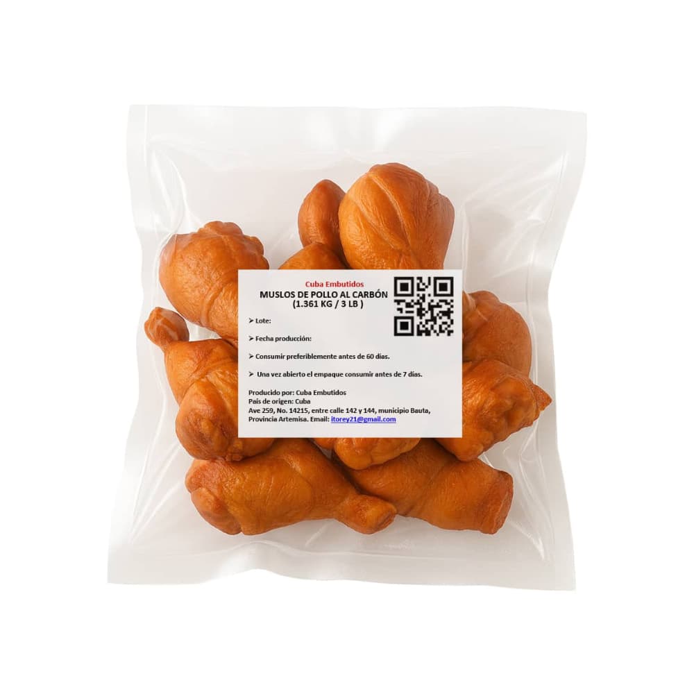Muslos de pollo al carbon Cuba Embutidos (1.361 kg / 3 lb) - 4