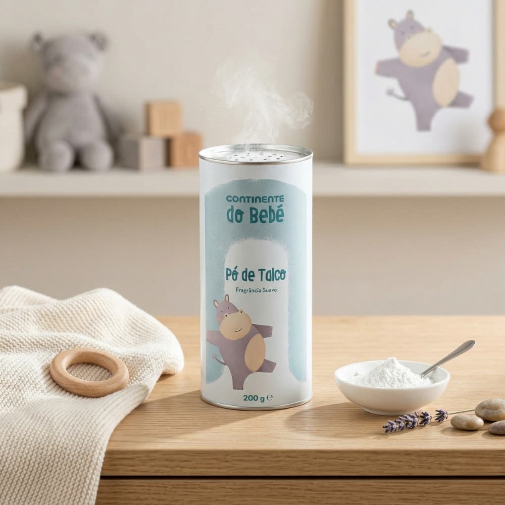Polvos de talco para bebé Continente do Bebé (200 g / 7.05 oz) - 3