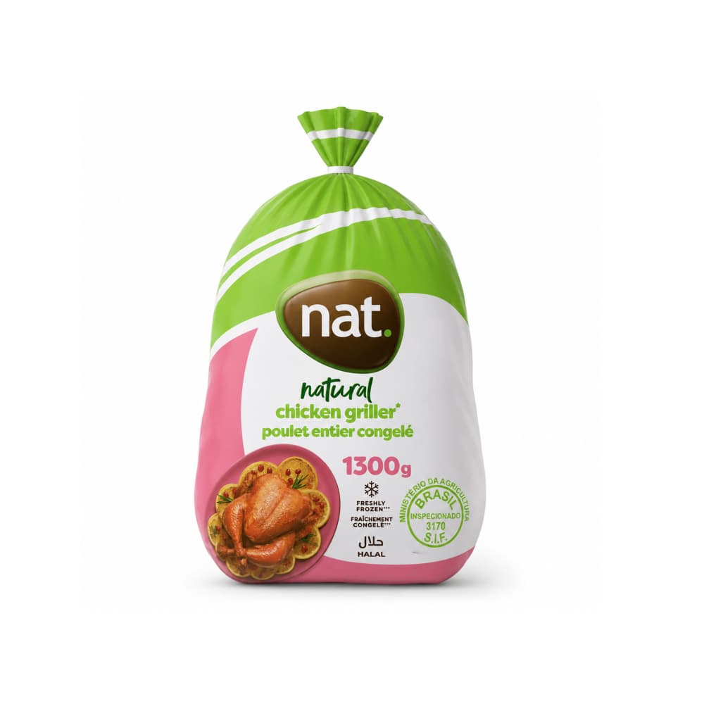 Pollo entero sin menudos Nat (1.3 kg / 2.86 lb)