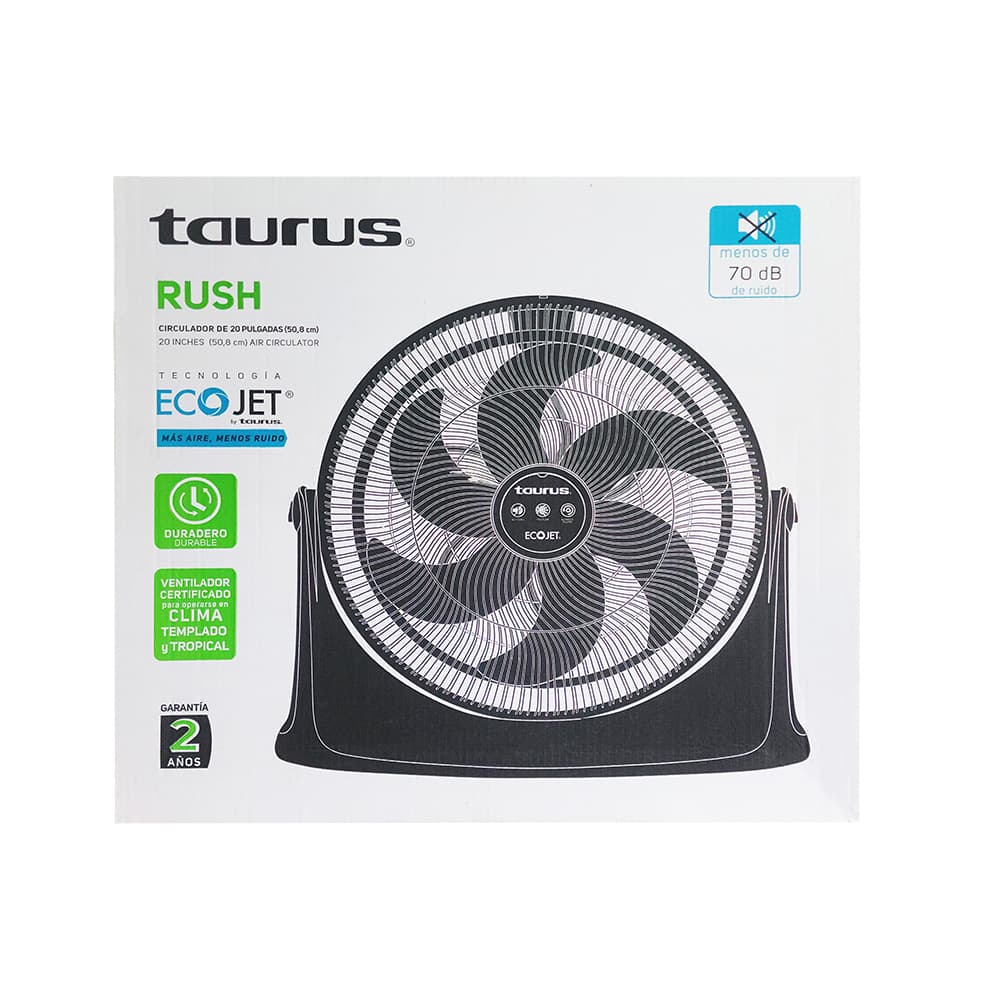 Ventilador circulador de piso de 20 pulgadas color negro Taurus Rush - 5