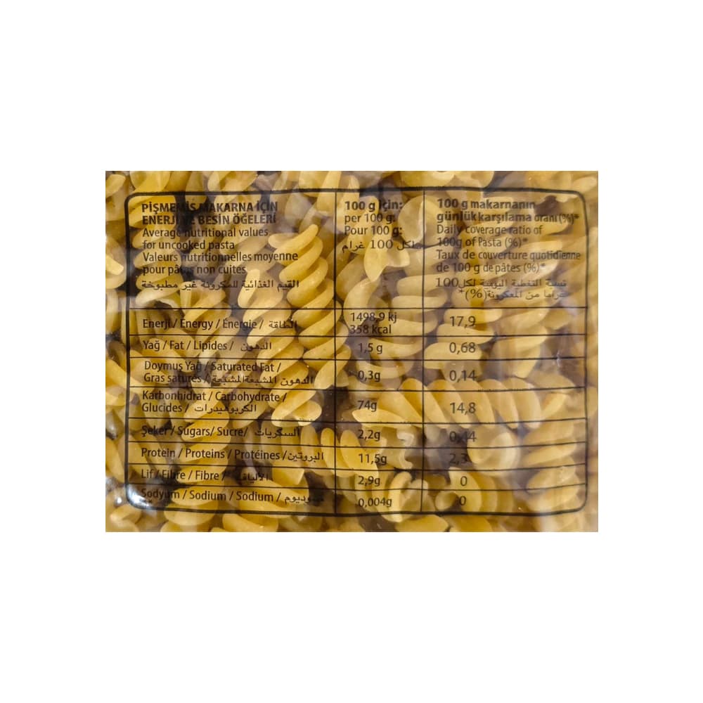 Macarrones en espiral Oba Eva (500 g / 1.10 lb) - 3