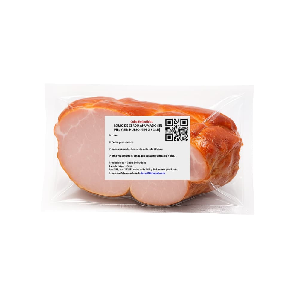 Lomo de cerdo ahumado sin piel y sin hueso (454 g / 1 lb) - 4