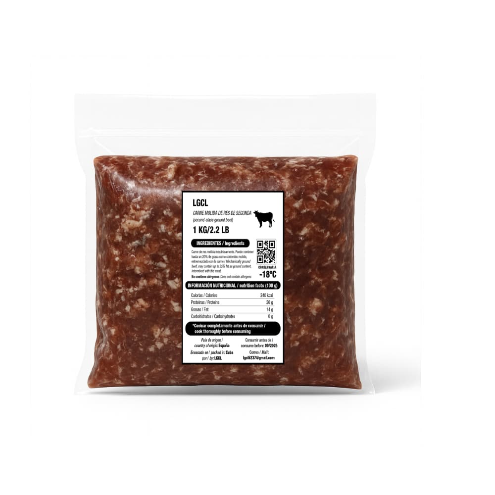 Carne molida de res de segunda LGCL (1 kg / 2.2 lb) - 2