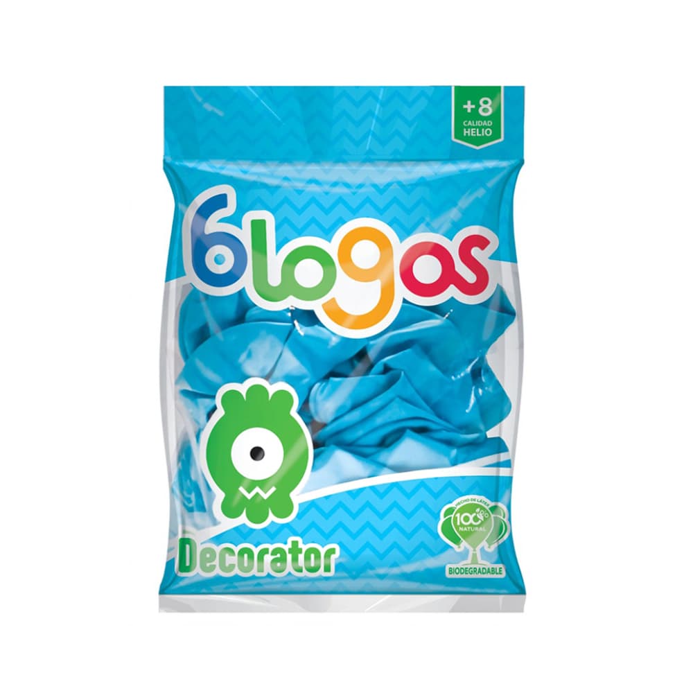 Paquete de globos azul cielo Blogos Decorator (30 U)