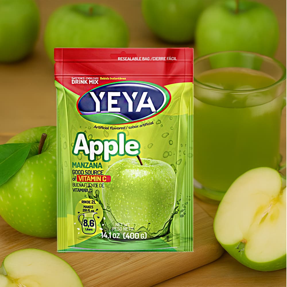 Refresco instantáneo sabor a manzana YEYA (400 g / 14.1 oz) - 4