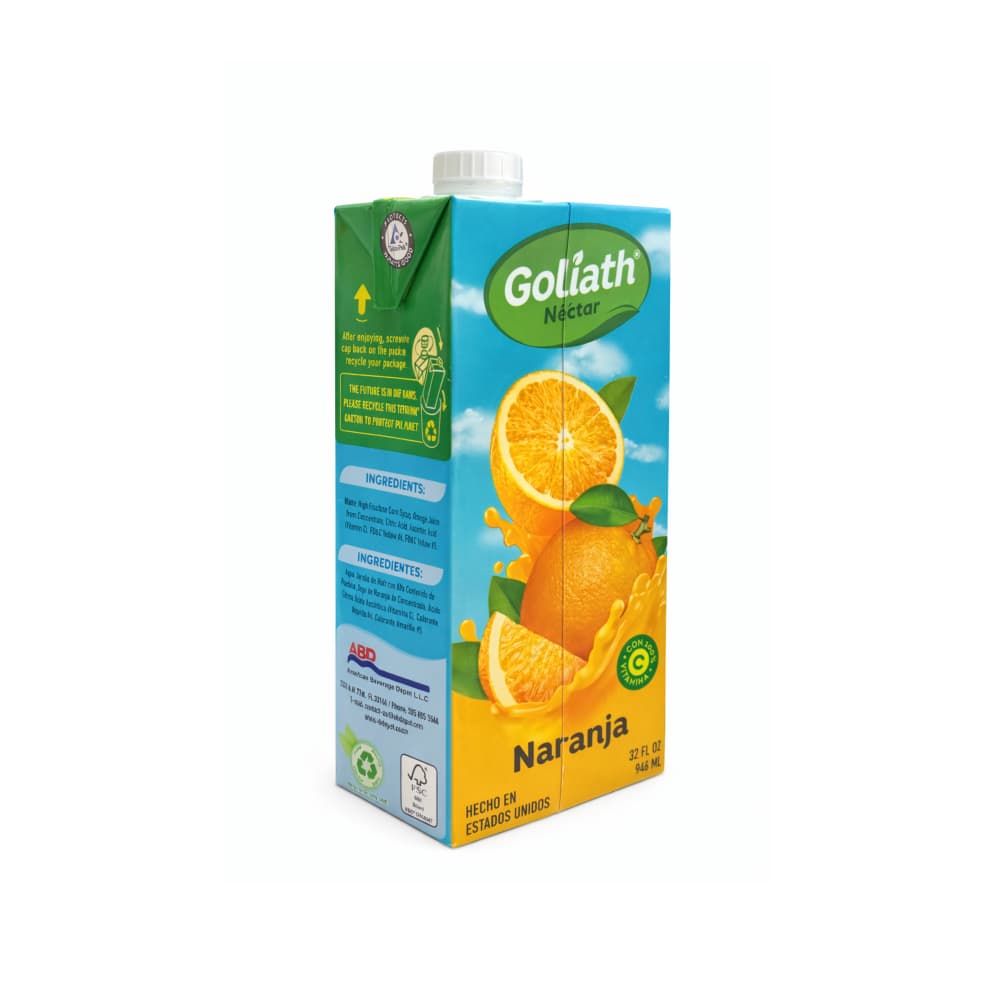 Néctar sabor naranja Goliath (946 ml / 32 fl oz) - 5