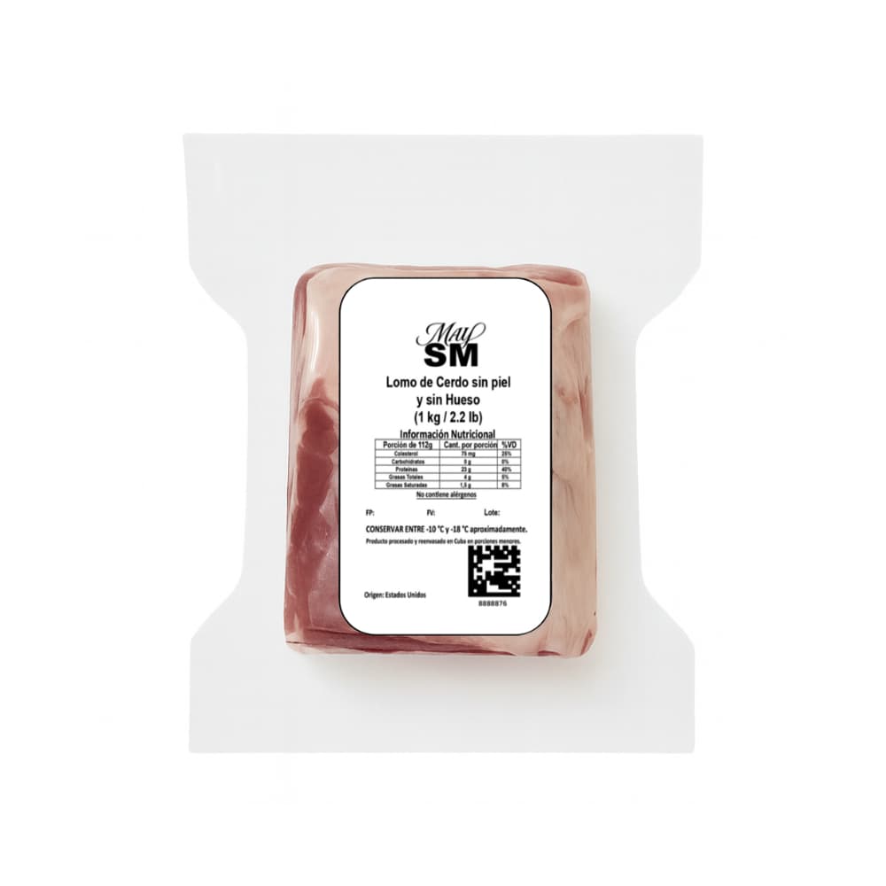 Lomo de cerdo sin hueso y sin piel May SM (1 kg / 2.2 lb) - 3