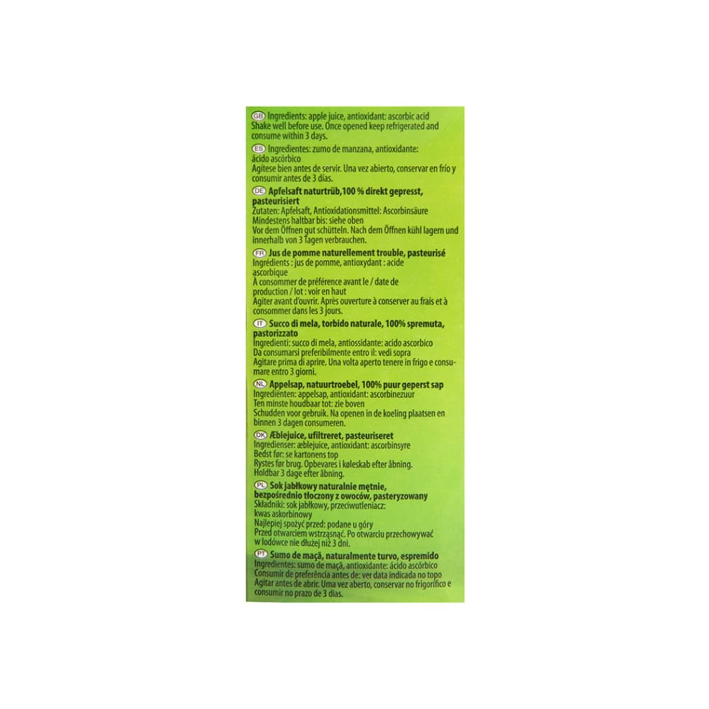 Zumo de manzana Naturella (1 L) - 3