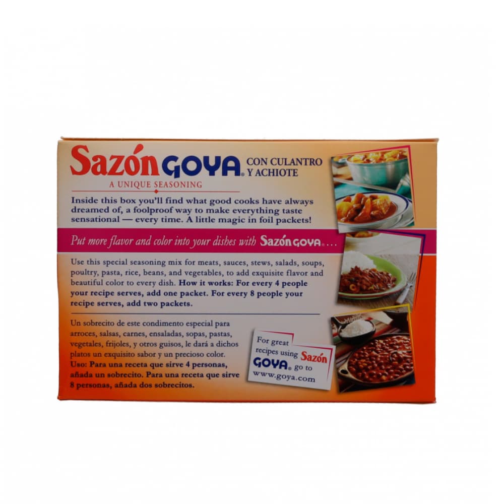Sazón con culantro y achiote Goya (100 g / 3.52 oz) - 3