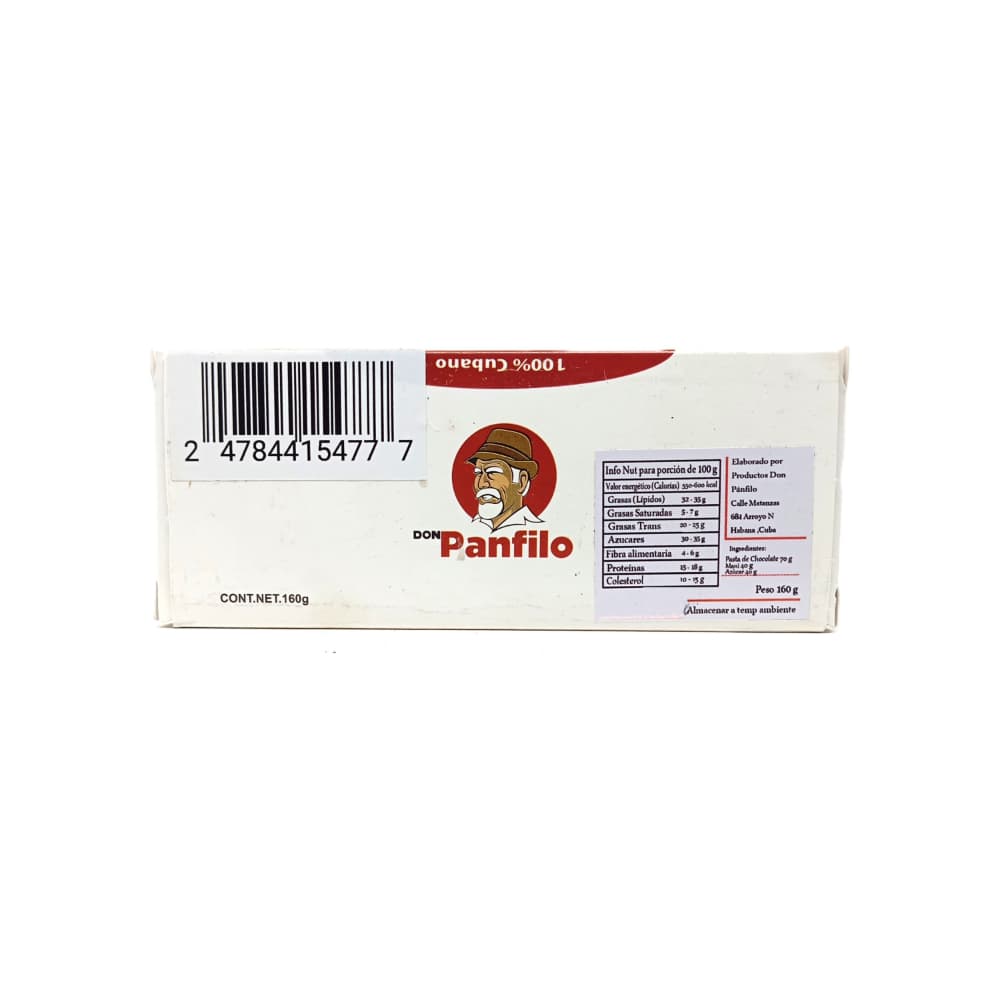 Turrón de chocolate y maní Don Pánfilo (160 g / 5.6 oz) - 4