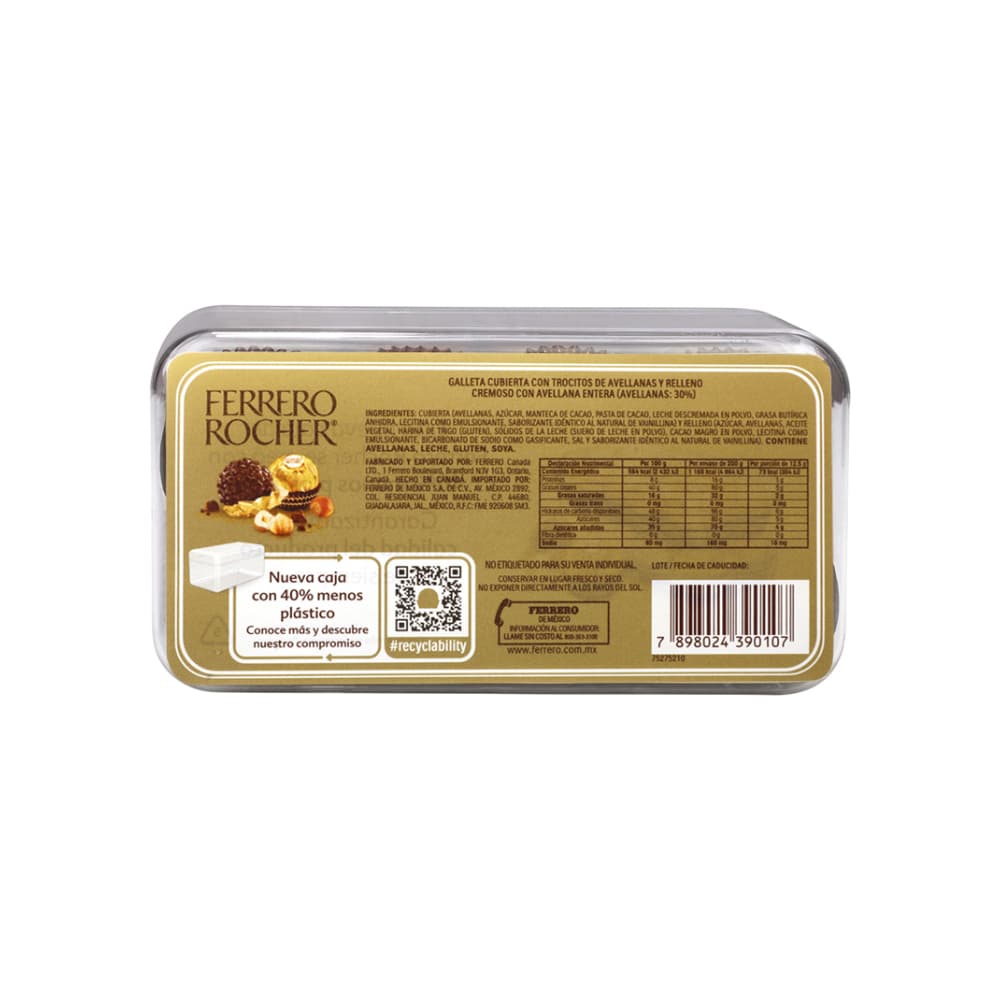 Chocolate con leche y avellanas Ferrero Rocher (200 g / 7.0 oz) - 2