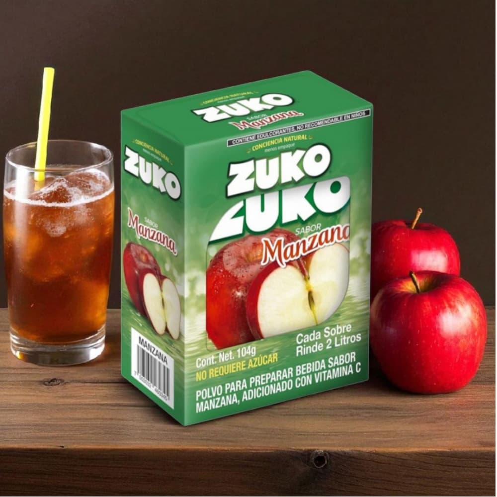 Refresco instantáneo sabor manzana Zuko (104 g / 3.67 oz) - 6