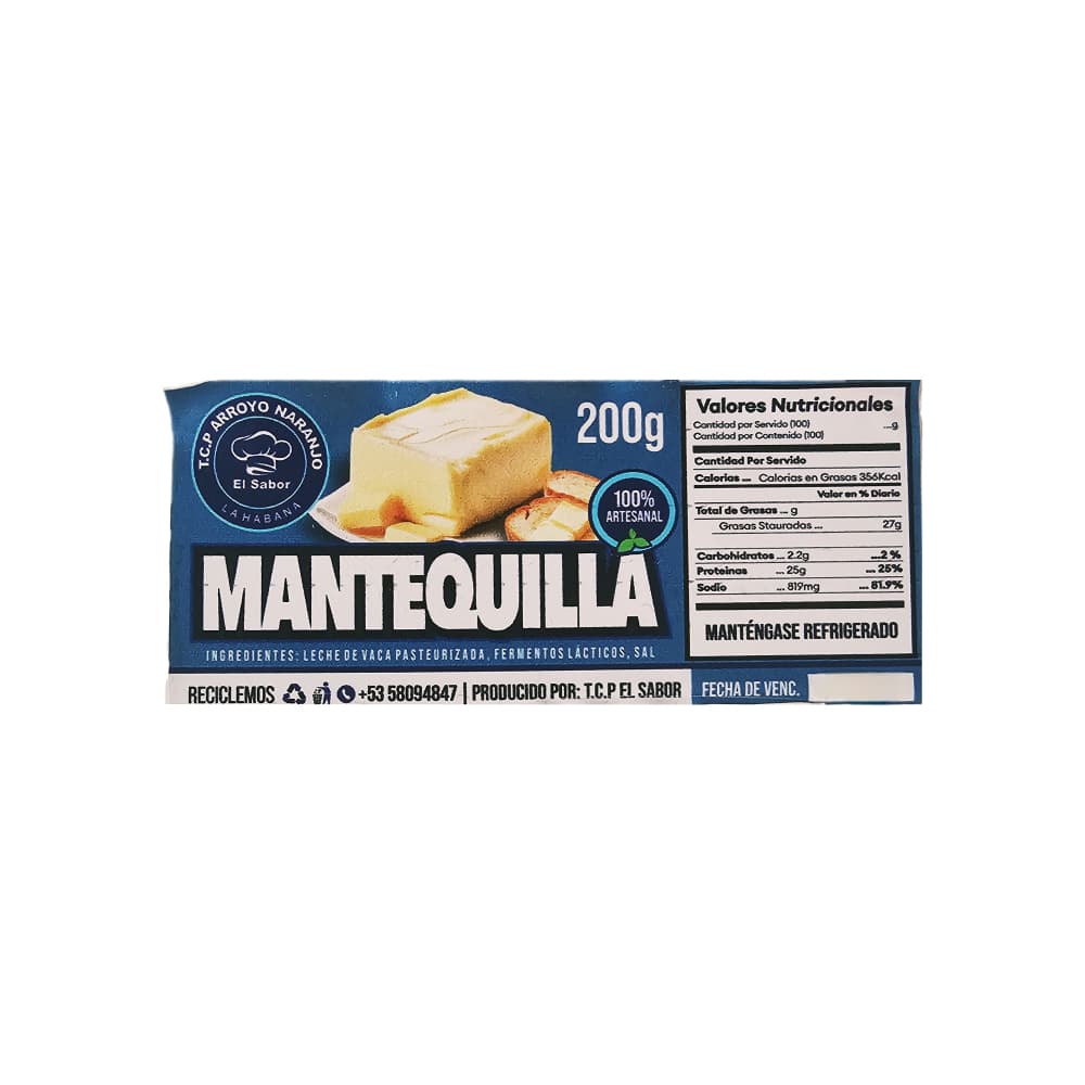 Mantequilla con sal El Sabor (200 g / 7.05 oz) - 4