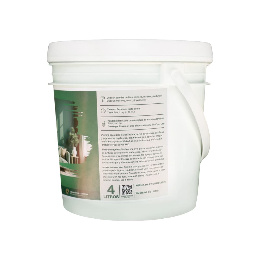 Pintura Acrílica Verde Enigma Real (4 L) - 2