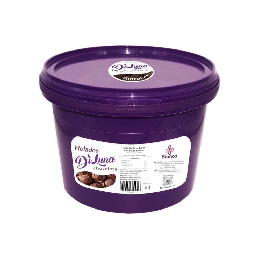 Helado sabor chocolate DiLuna (2.25 L)