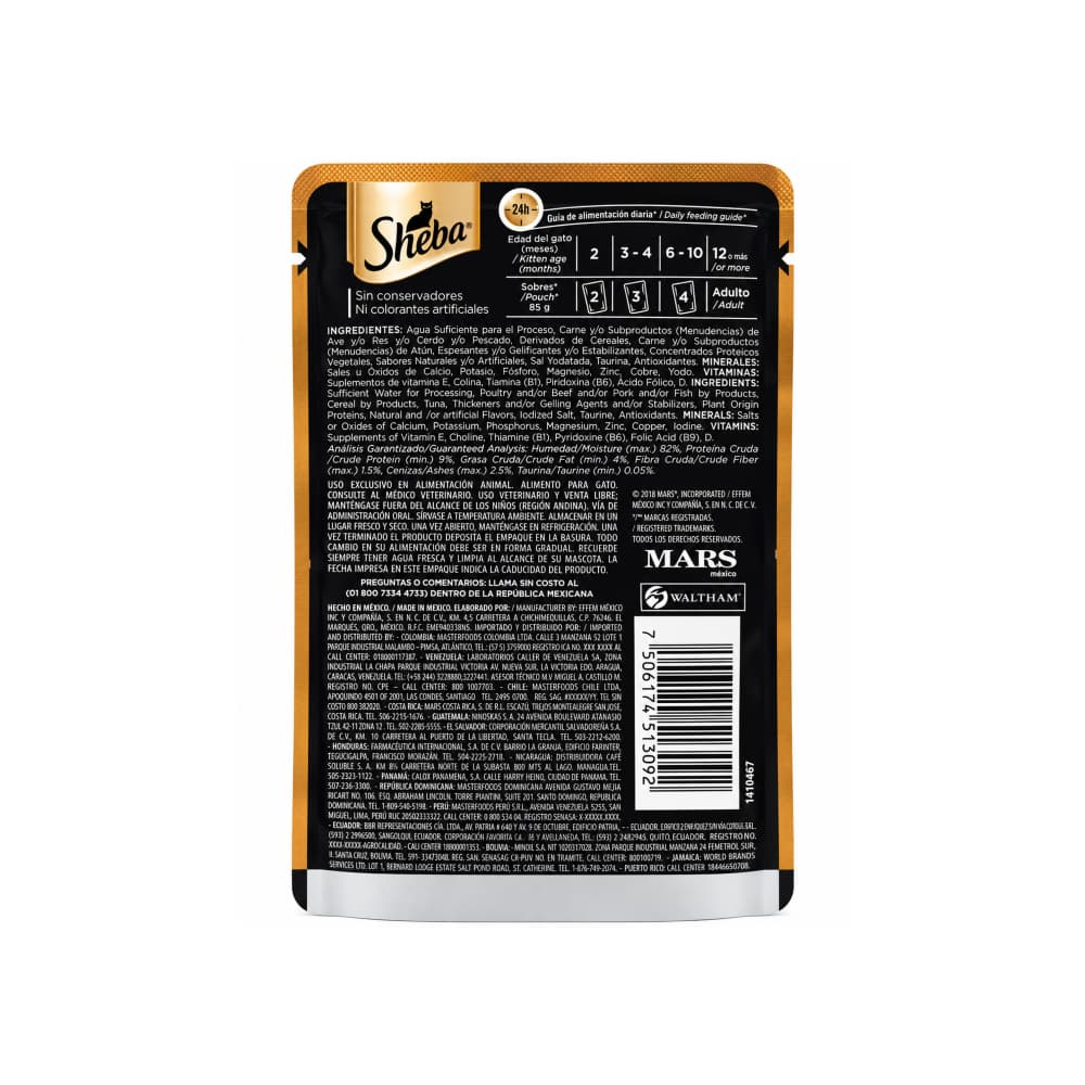 Comida para gaticos con atún marinado Sheba (85 g / 2.99 oz) - 2