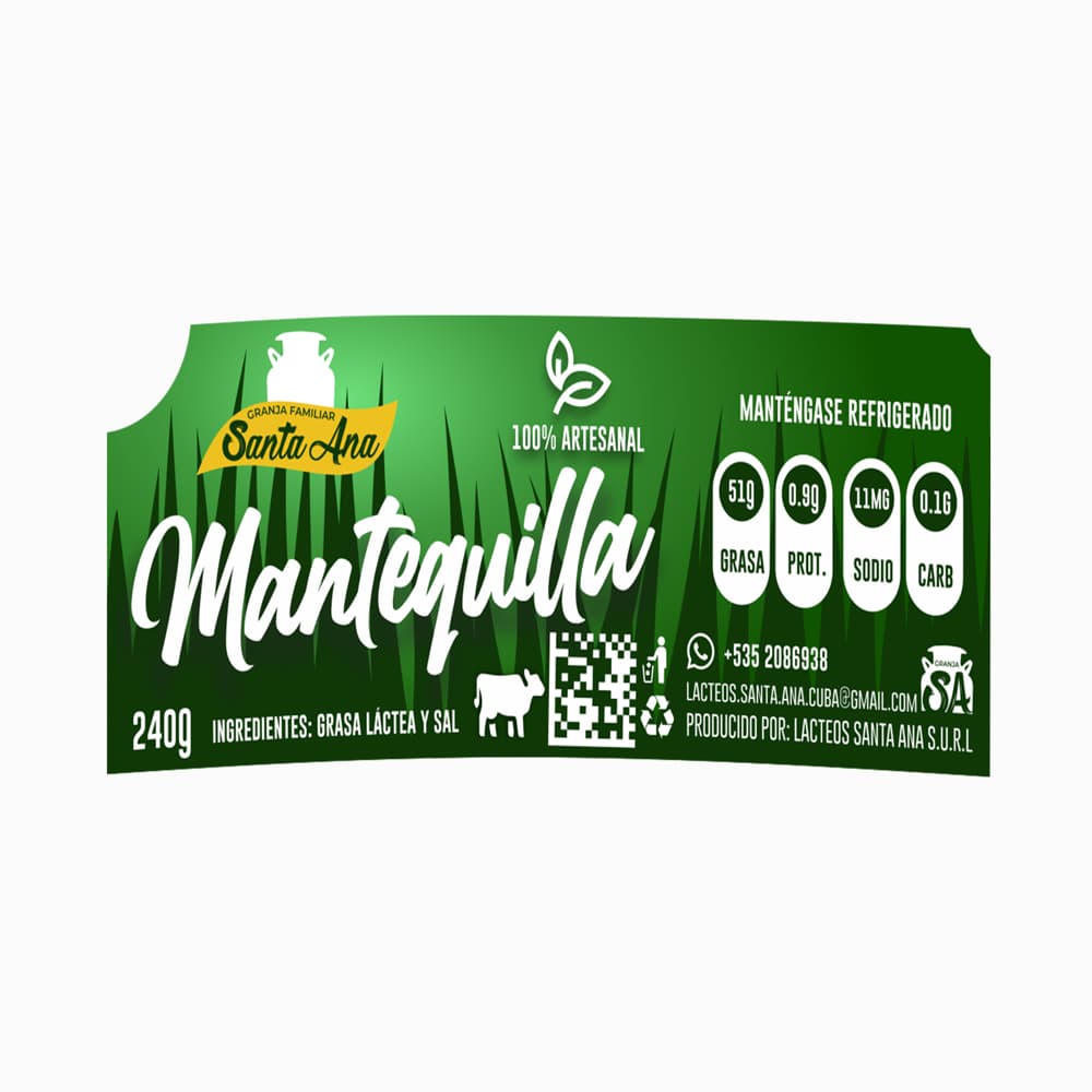 Mantequilla con sal Santa Ana (240 g / 8.46 oz) - 2
