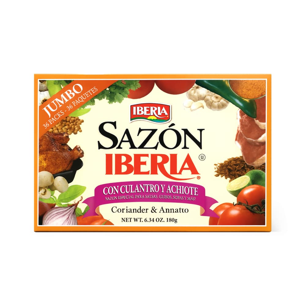 Sazón con culantro y achiote Iberia (180 g / 6.34 oz)