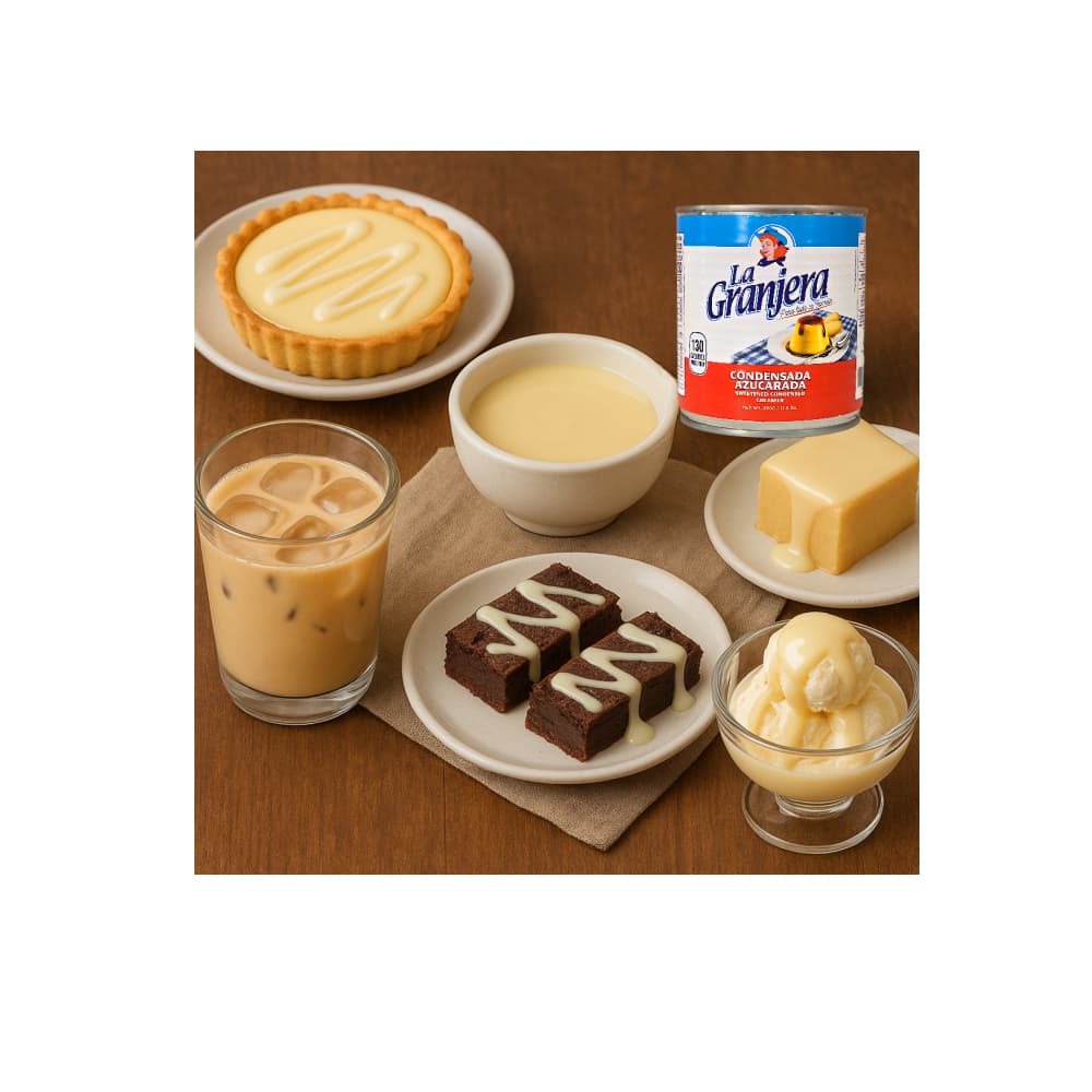 Leche condensada azucarada La Granjera (390 g / 13.8 oz) - 6