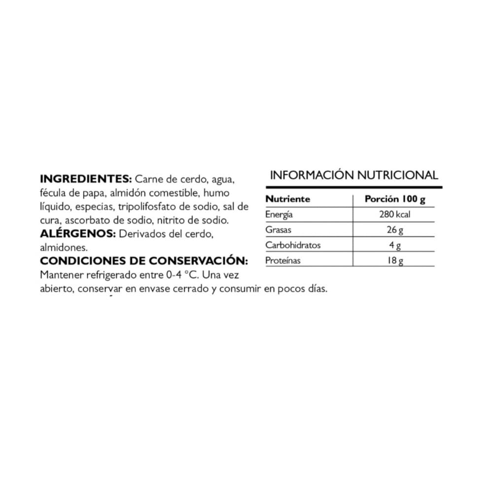 Chorizo vela Pruébalo (850 g / 1.87 lb) - 3