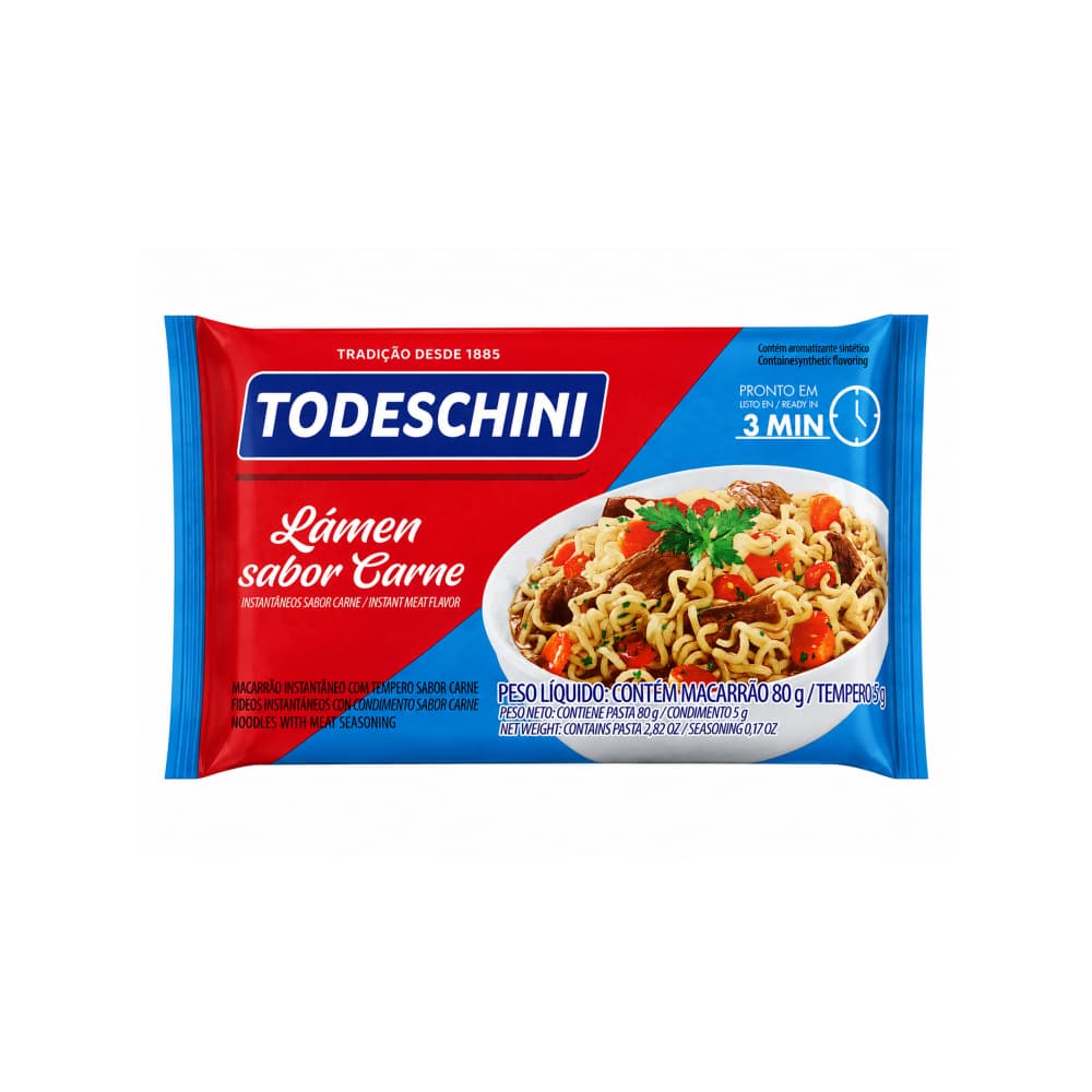 Fideos instantáneos sabor a carne Todeschini (85 g / 2.99 oz) - 4