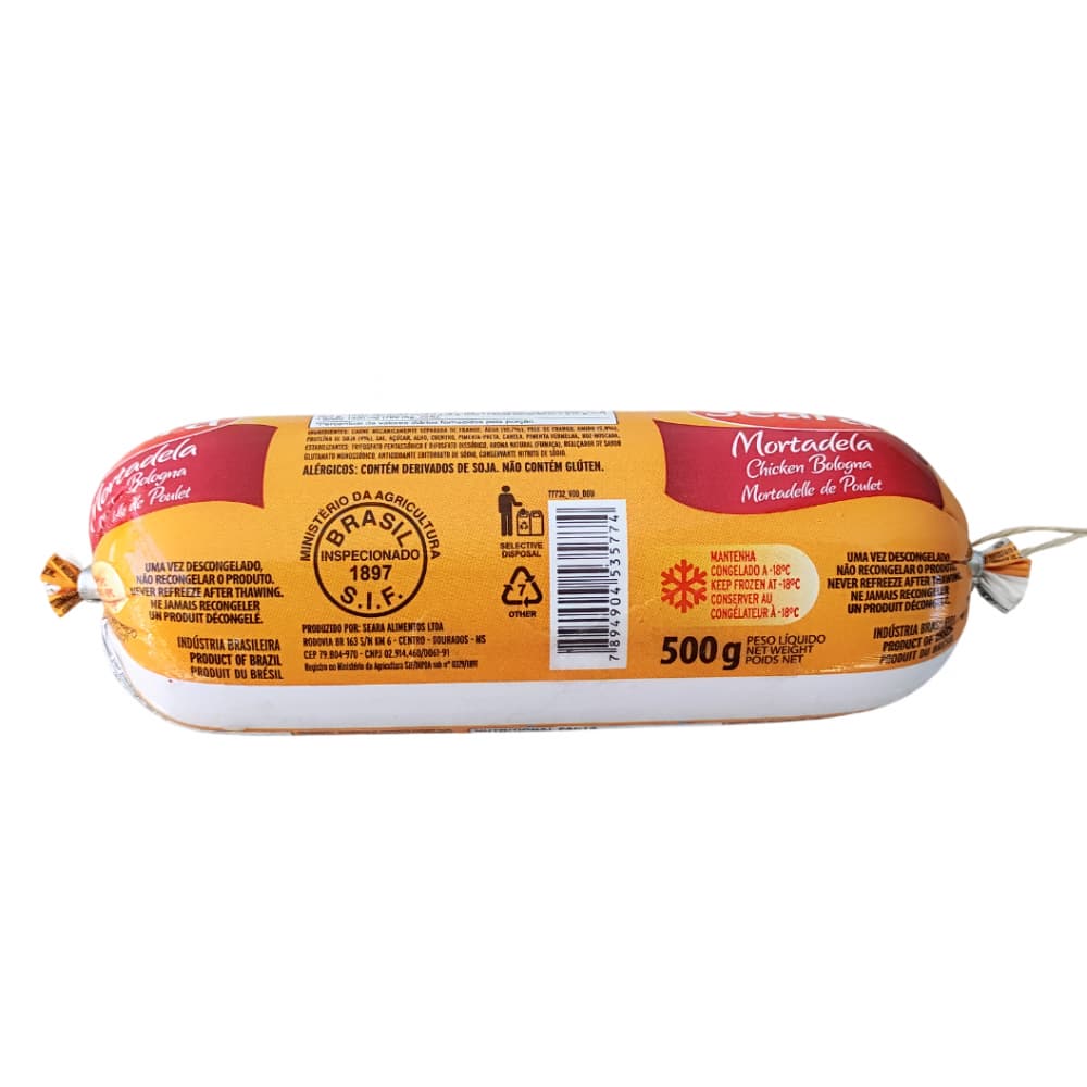 Mortadela de pollo Seara (500 g / 1.1l lb)
