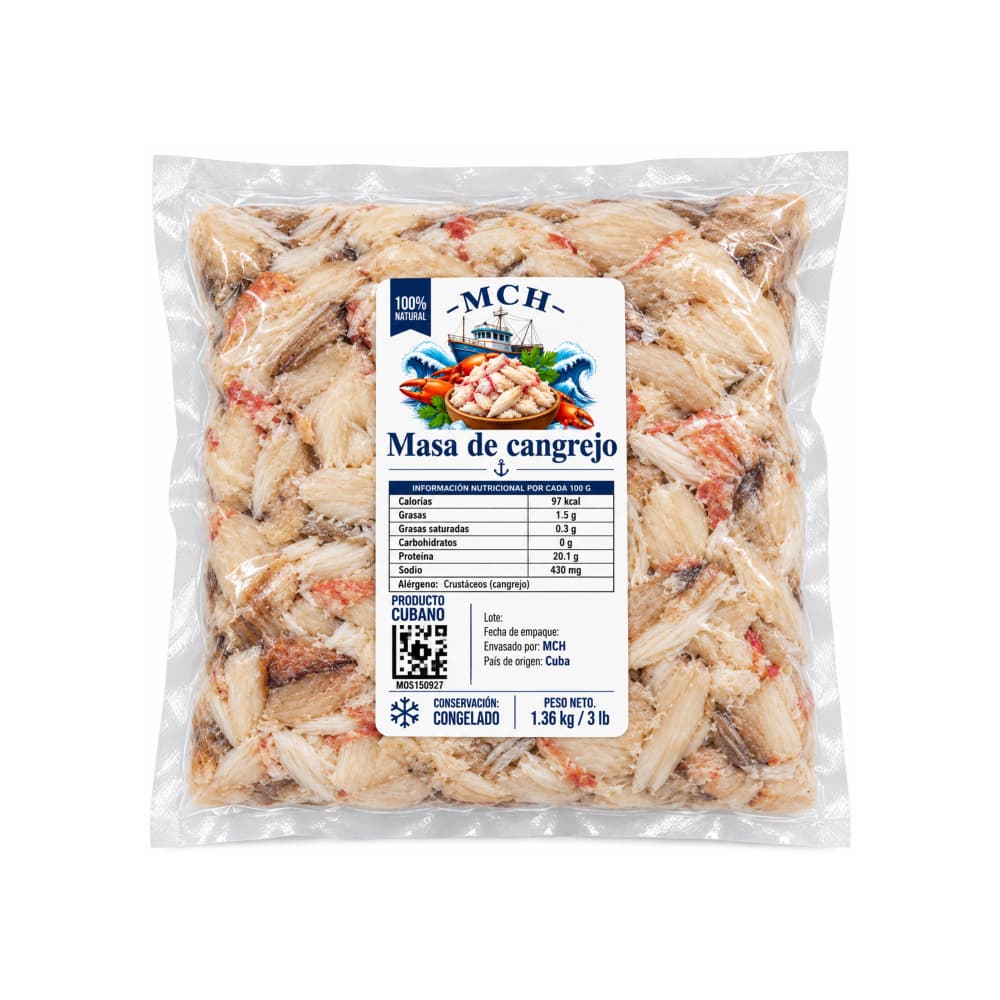 Masa de cangrejo MCH (1.36 kg / 3 lb)